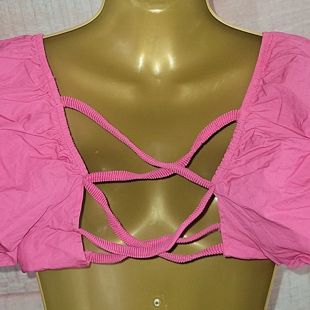 Zara Pink Cut Out Dress - Picture 6 of 7